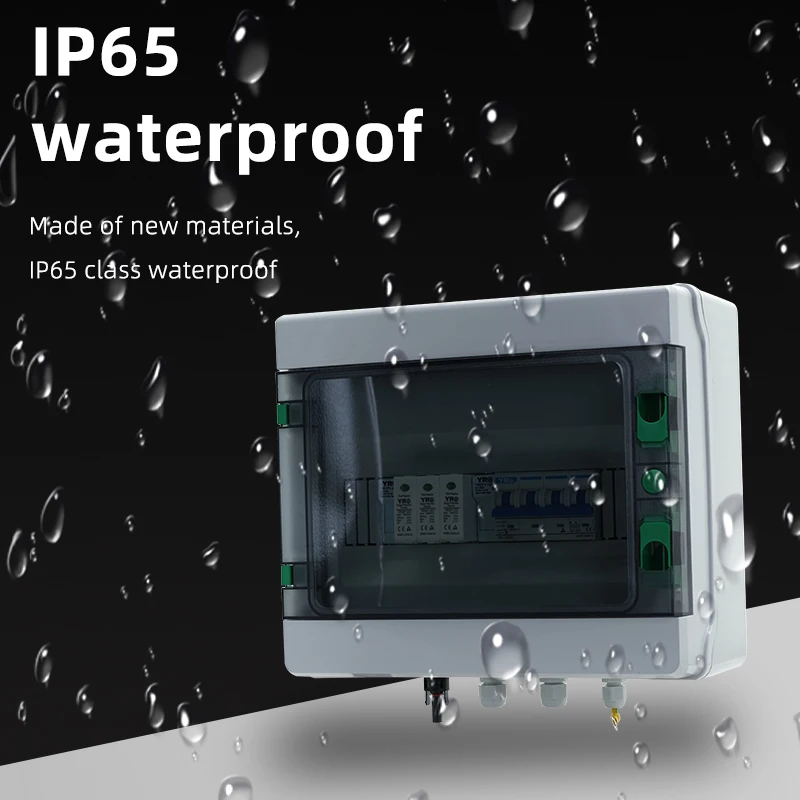 Solar Pv Combiner Box 1 In 1 Uit 1000V Dc Distributie Boxbliksem Bescherming Waterdichte Ip65