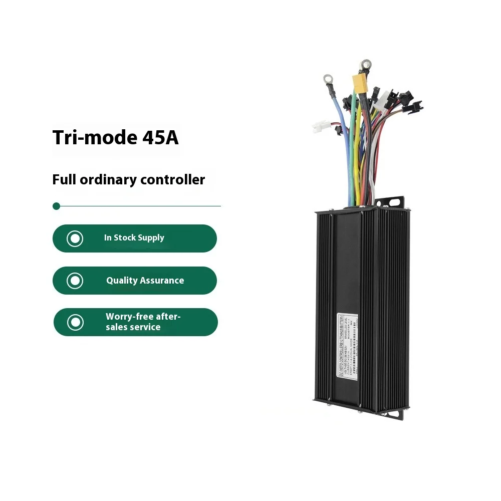 

Ebike 3 Mode 45A Sinewave Controller for 36V-52V Bicycle Lithium Battery Modification Accessories Electric Bicycle Accessories