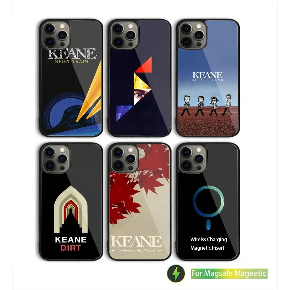 

Band Keane Phone Case For iPhone 16,15,14,13,12,11,Pro,Max,Plus,Mini,SE New Magsafe Magnetic Wireless Charging