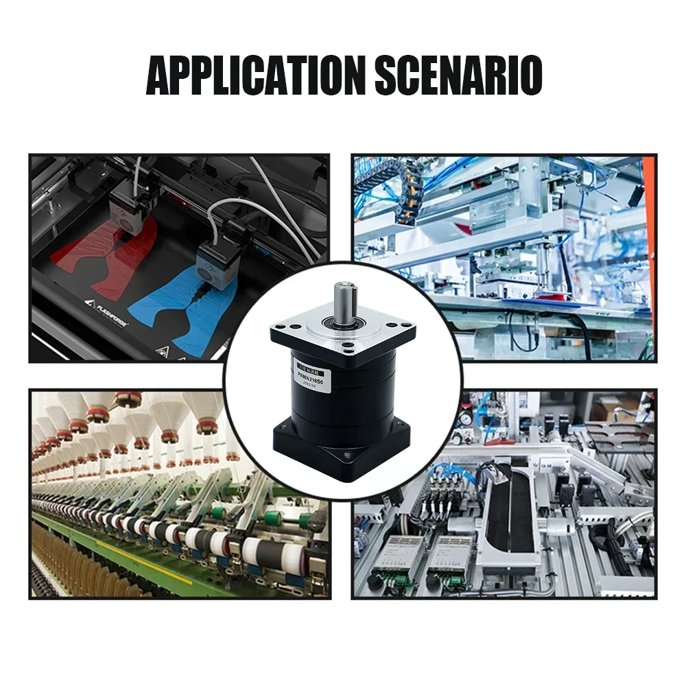 Reductor de velocidad de engranaje planetario PX86 PX80 con relación 4:1 to216:1 para Motor paso a paso CNC Nema34 Nema32 80 servomotor