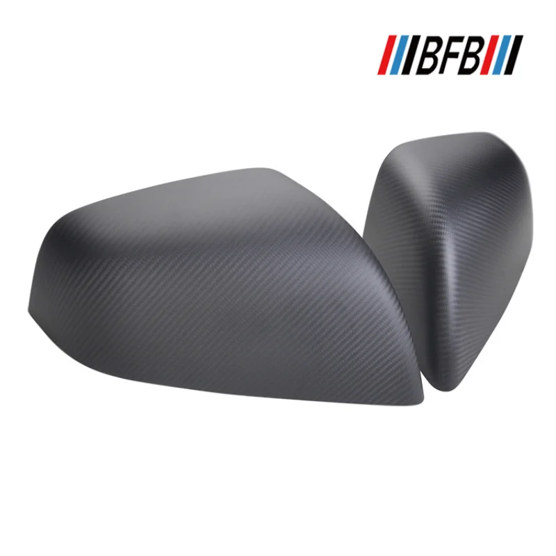 

For Tesla Model X Real Dry Carbon Fiber Matte Rearview Mirror Cover Reverse exterior Body Kit modification 2016-2025 Accessories