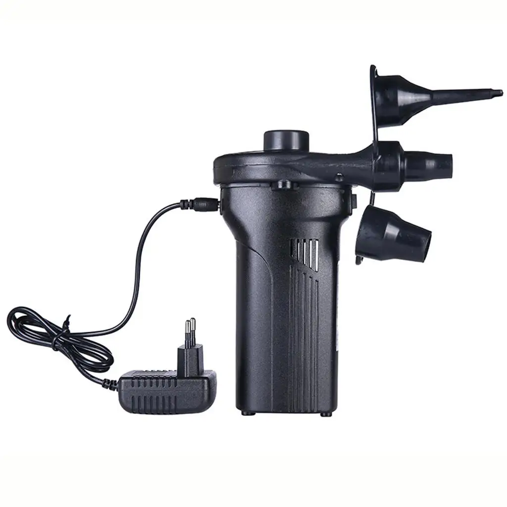 

Portable Air Pump with 3 Nozzles Inflator plastic material air Compressor for Pool Raft Boat Inflatable Cushions Couch