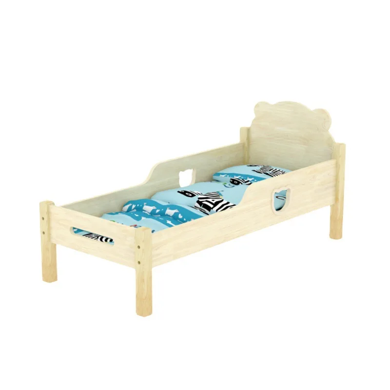 

Kindergarten Furniture Solid Wood Bedroom Single Bed Early Education Center Nap Bed Cartoon Shape Bed