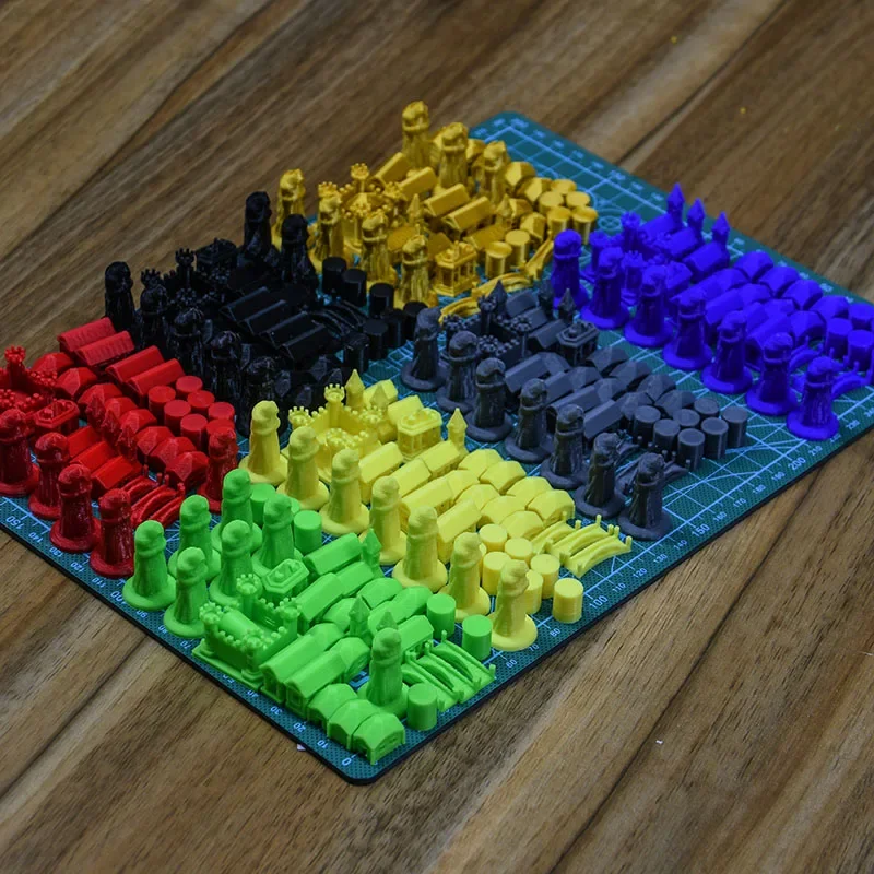 3d print board game bbg Terra Mystica replacement 238 Pieces Upgrade full miniature sets token dwellings priests stronghold kit