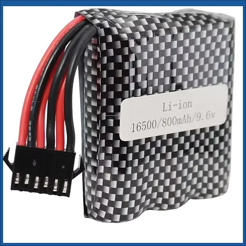 Fast Shipping 800mAh 9.6V 16500 Li-Ion Battery for Toy Off-road Vehicle Remote Control Car High-speed Car Rechargeable