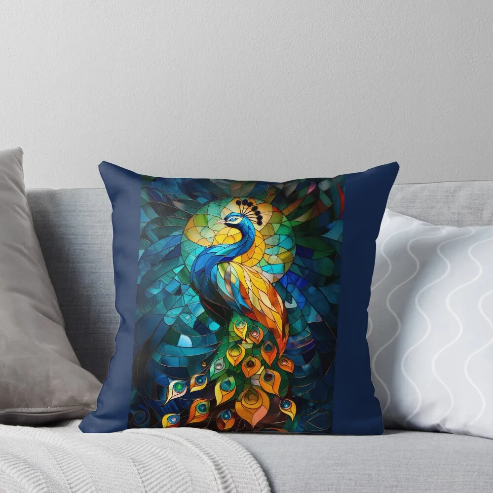 Beautiful peacock 3. Throw Pillow Pillow Case anime girl Pillow