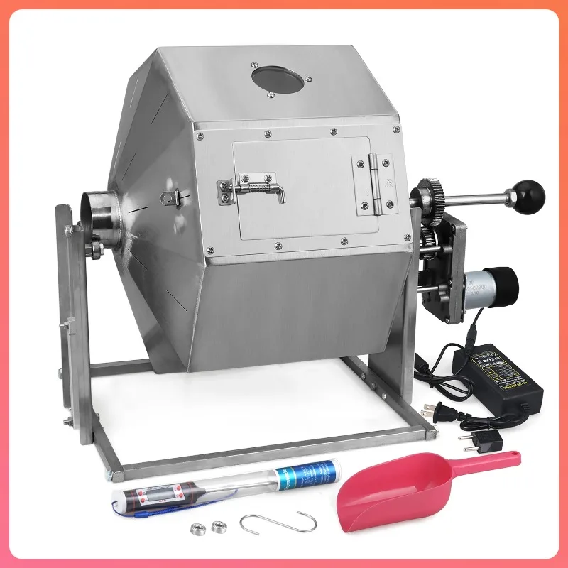 

Electric Coffee Beans Roasting Baking Machine Fuel Gas Direct Fire Nuts Grain Soybean Beans Roaster 14.5L 220V/110V