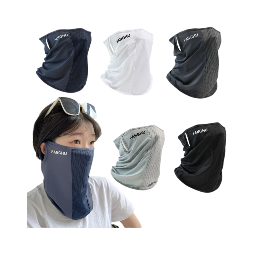 

UV Protection Summer Sunscreen Mask Traceless Breathable Ice Silk Mask Thin Face Cover