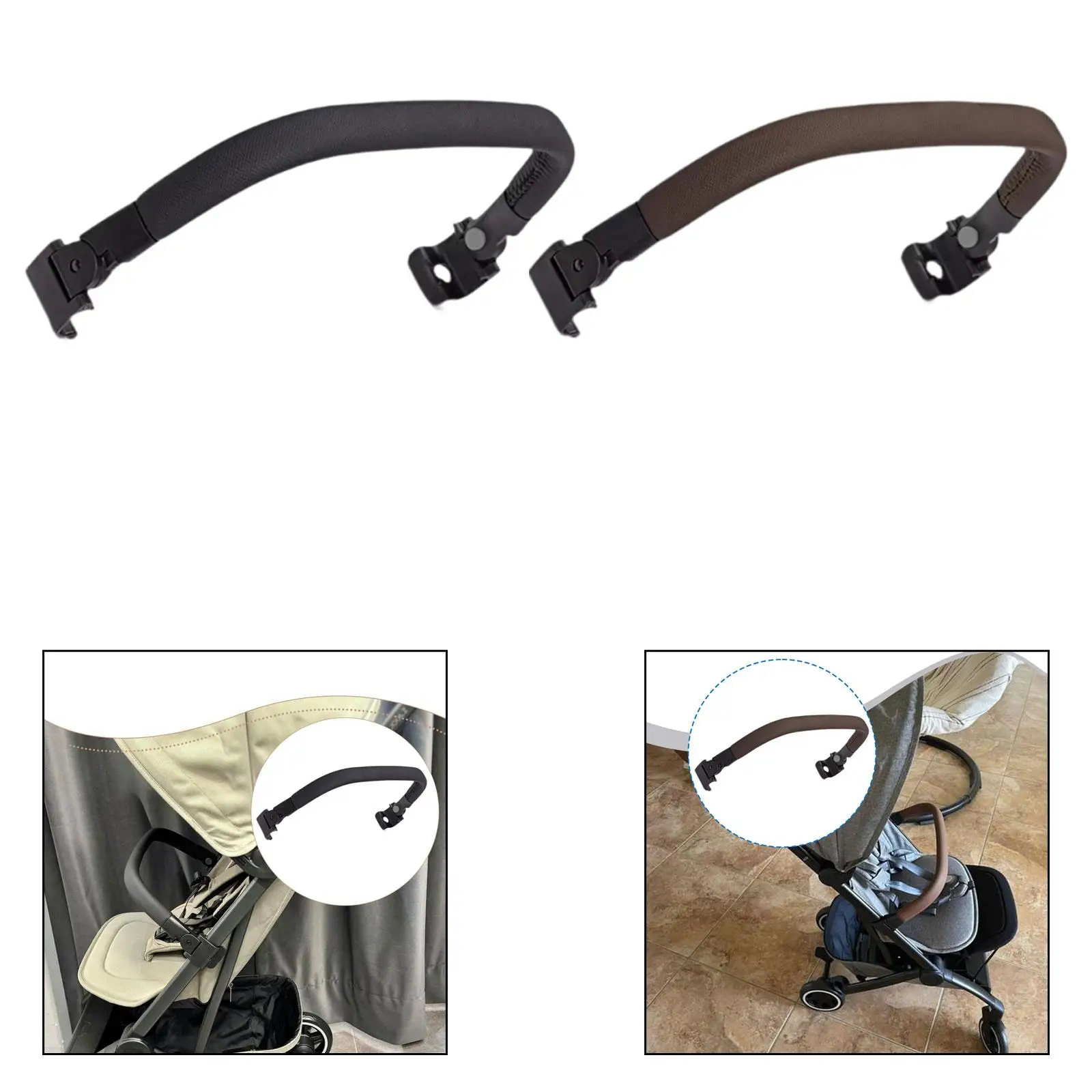 Strollers Guardrail Armrest, Easy Attachment, Strollers Handrail Strollers Accessories Grab Handle