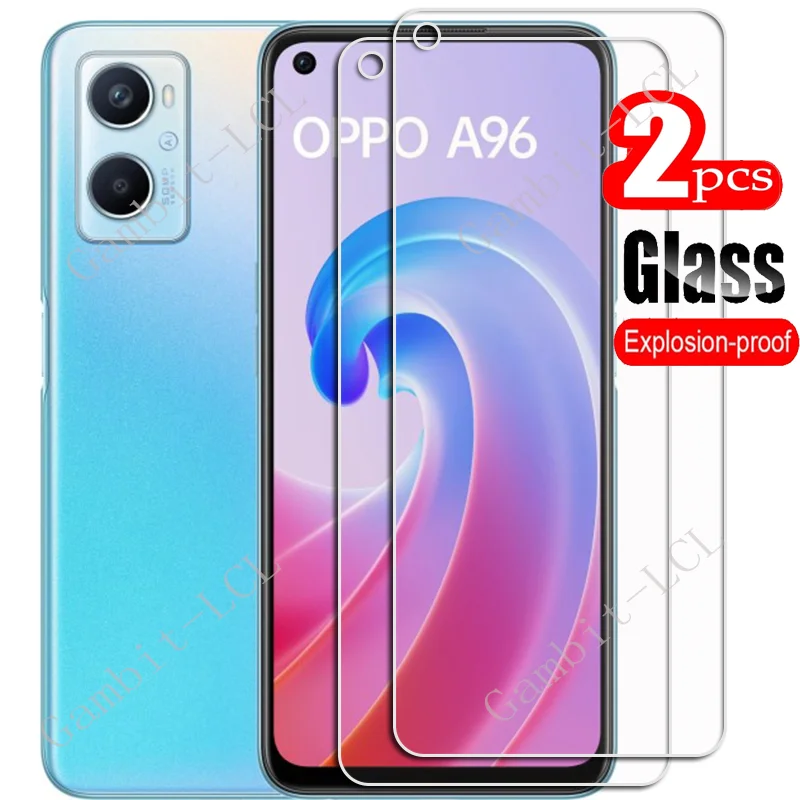 For OPPO A96 4G Tempered Glass Protective On OPPOA96  CPH2333 6.59Inch Screen Protector SmartPhone Cover Film