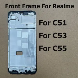 Bilashmart Front Frame Realme C51 C53 C55 Screen Supporting Bezel Chassis Middle Housing Front Faceplate