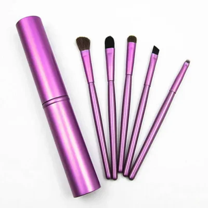 5pc Reise Tragbare Mini Augen Make-Up Pinsel Set lidschatten Eyeliner Augenbraue Lippen Pinsel Professionelle Make-Up Pinsel kit maquiagem
