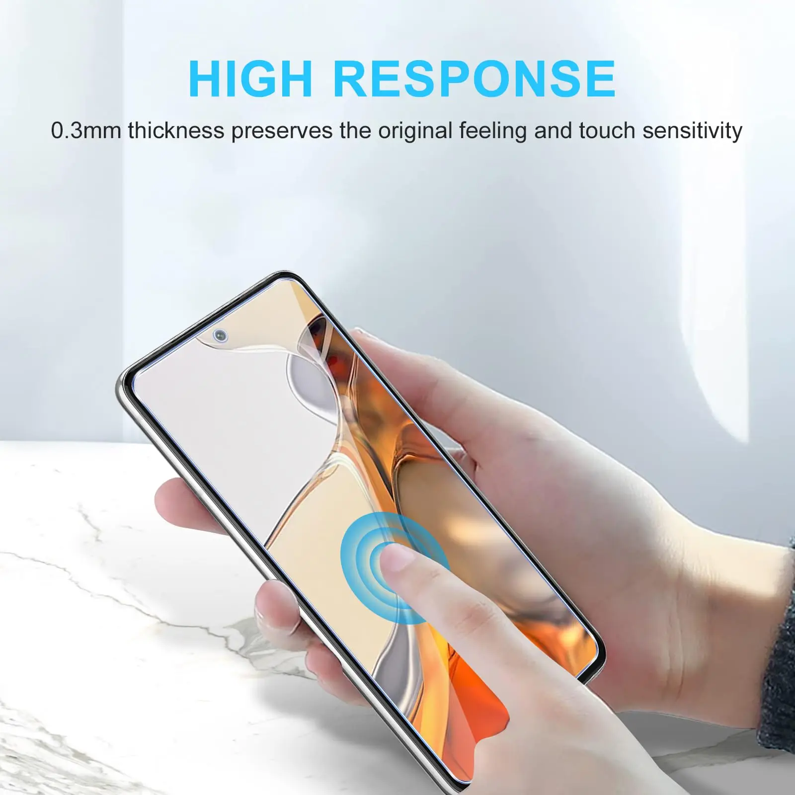 Screen Protector For Xiaomi 11T Pro Tempered Glass  9H HD High Aluminum Clear Transparent Case Friendly