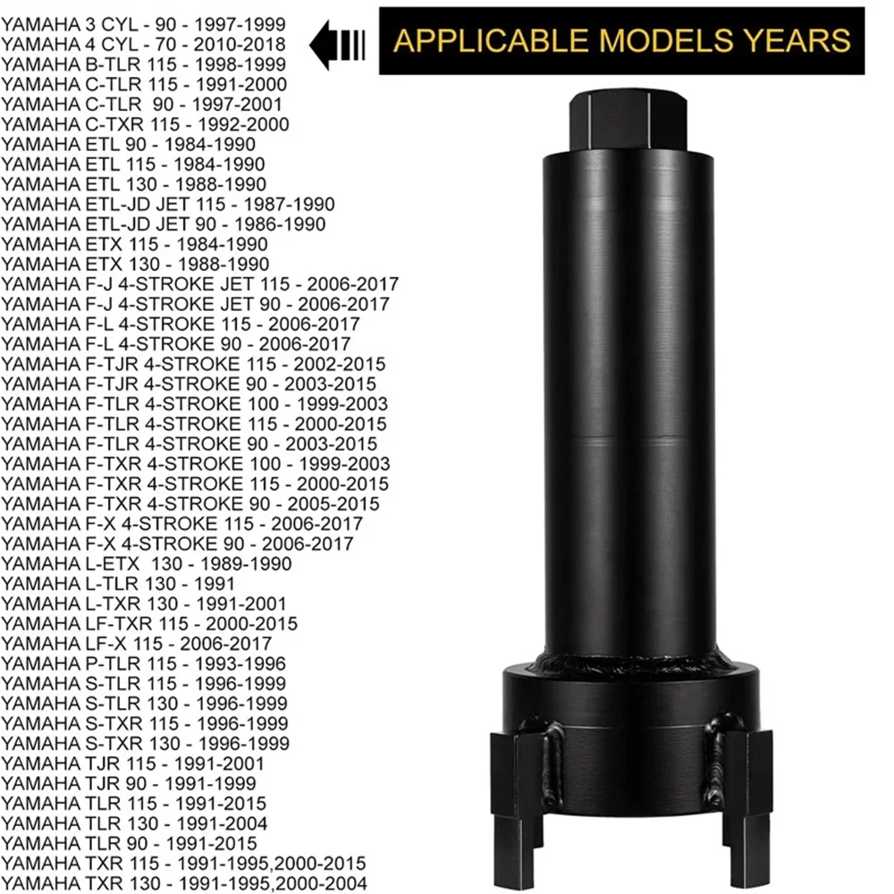 ANX YB-34447 Zahnradgehäuse-Trägermutter-Entfernungs- und Installationswerkzeug für Yamaha Außenbordmotor 101 mm 60–130 PS Bootszubehör Kfz-Werkzeuge – Detail 12