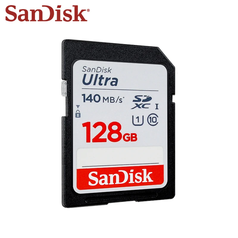 سانديسك-بطاقة SD للتخزين بسرعة عالية ، بطاقة للكاميرا ، فئة 10 ، U1 ، 32 جيجابايت ، 64 جيجابايت ، ذاكرة جي بي ، جي بي ، أصلي