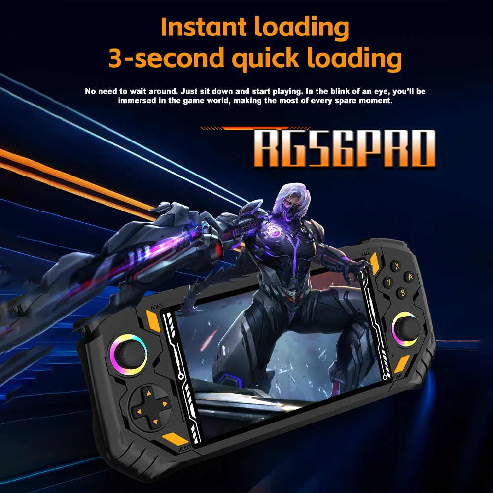 

Игровая консоль RG56PRO/RG52 Mini, совместимая с PSP, портативное ретро-устройство для игр, чипсет RK3562, 5,5-дюймовый экран, поддержка Wi-Fi