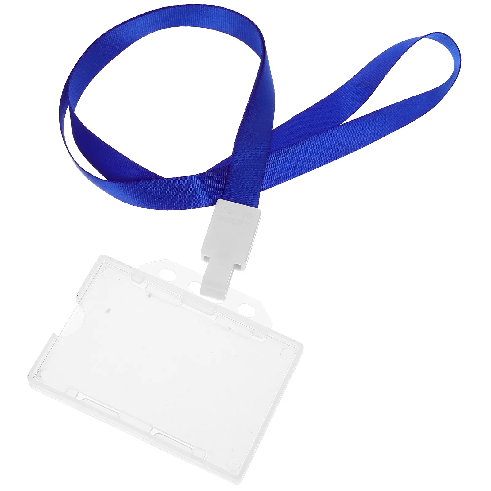 

1 Set Clear Card Sleeves For Id Badge Holder With Lanyard, Transparent Name Badge Cover For Work School Office Library Cards