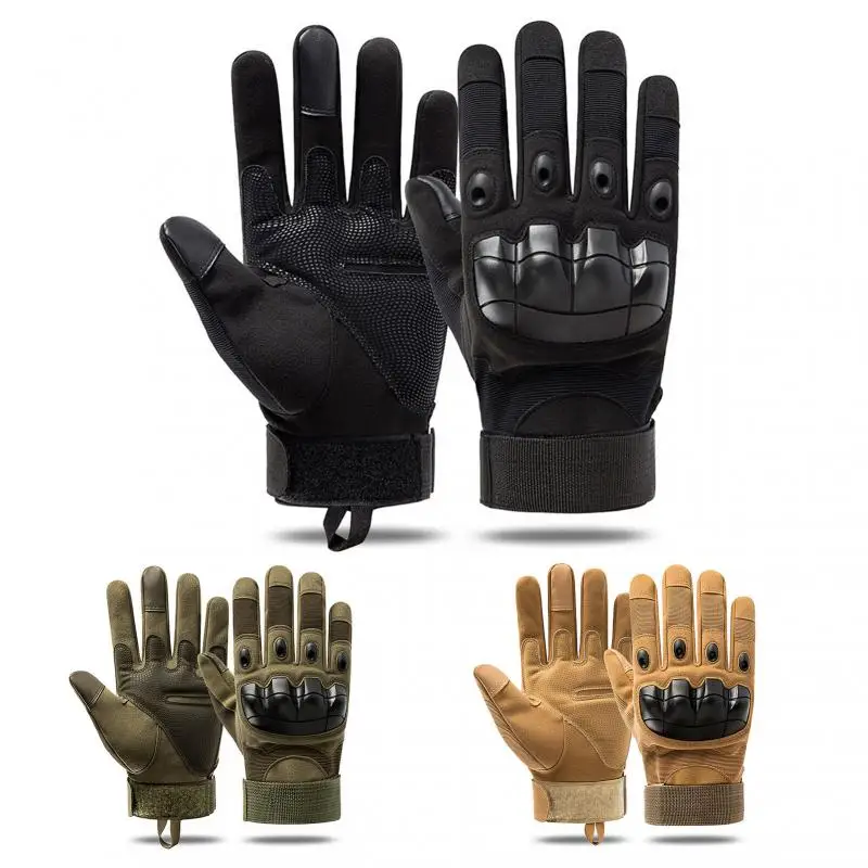 Men Winter Touch Screen Hunting Tactical Gloves Motorcycle Gloves Racing Microfiber Leather Motorbike Road Racing Team Glove