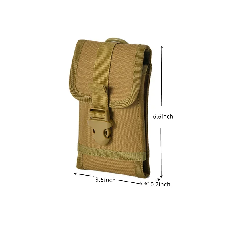 Tactical Molle Multifunctional EDC Utility Pouch Waist Belt Bags Sundries Storage Mobile Phone Case Zipper Waist Pack Accessory