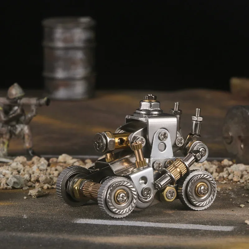 Mechanical Tank Cannon Alloy Armor Series Blind Box Hand-Made DIY Metal Model Ornaments Birthday Gift Assembled Toys Collectible