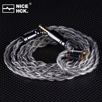 NICEHCK SilverWings IEM Replace Wire Dual Copper Four Processes Conductor Cable 2Pin/QDC for Odyssey 2 S12 Ultra Dawn-X Rockies