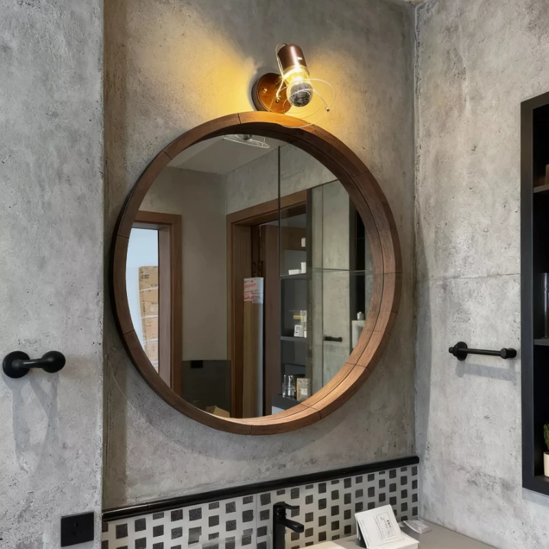 Round Nordic Mirror Modern Living Room Funky Decoration Aesthetic Mirror Dressing Table Bathroom Spiegel Wand Home Decorations