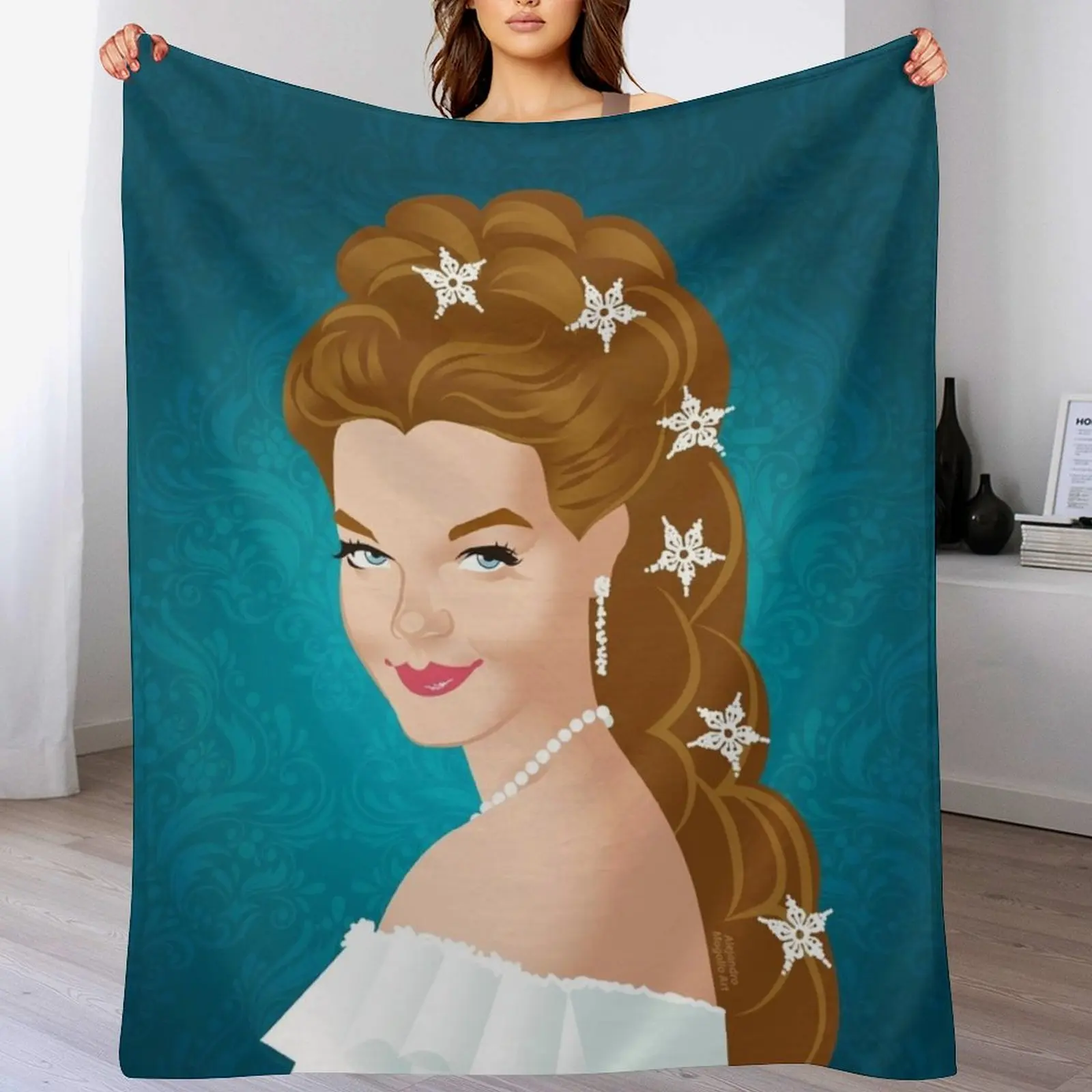 Empress Sissi Throw Blanket Warm For Sofa Thin Blankets