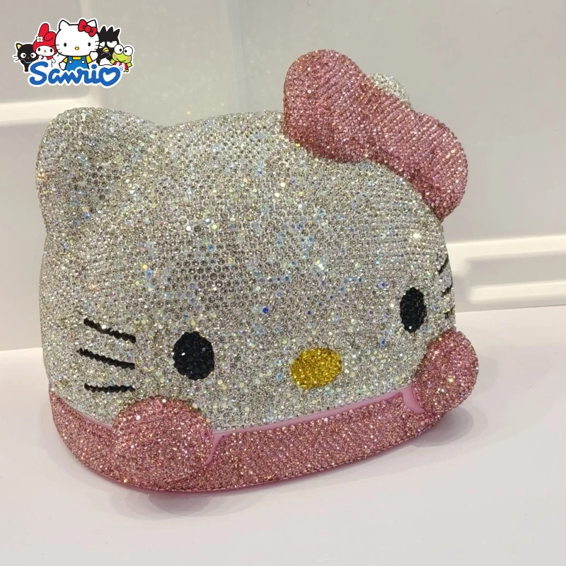 

Sanrio Hello kitty Cute Diamond Cartoon Tissue Box Case Home Dining Carton Paper Roll Student Dormitory Bathroom Home Decoration