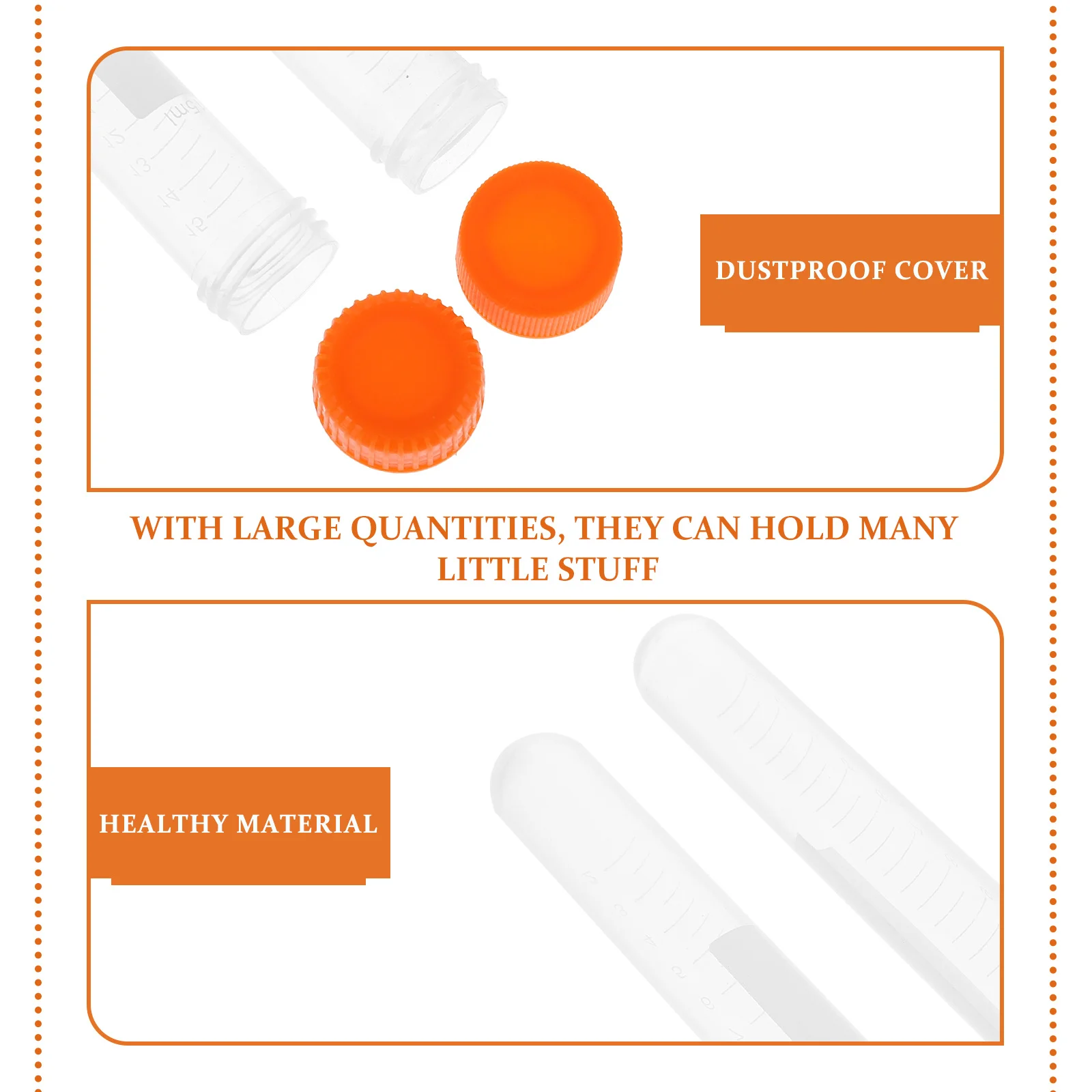 

20Pcs Clear Sewing Needle Bottles Transparent Plastic Storage Tubes Durable Portable Cross Stitch Organizers Needle Tube Holder