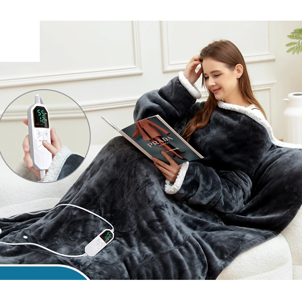 Wearable Intelligent Constant Temperature Electric Blanket, Winter Household Warm Blanket, Automatic Power-Off Warm Blanket