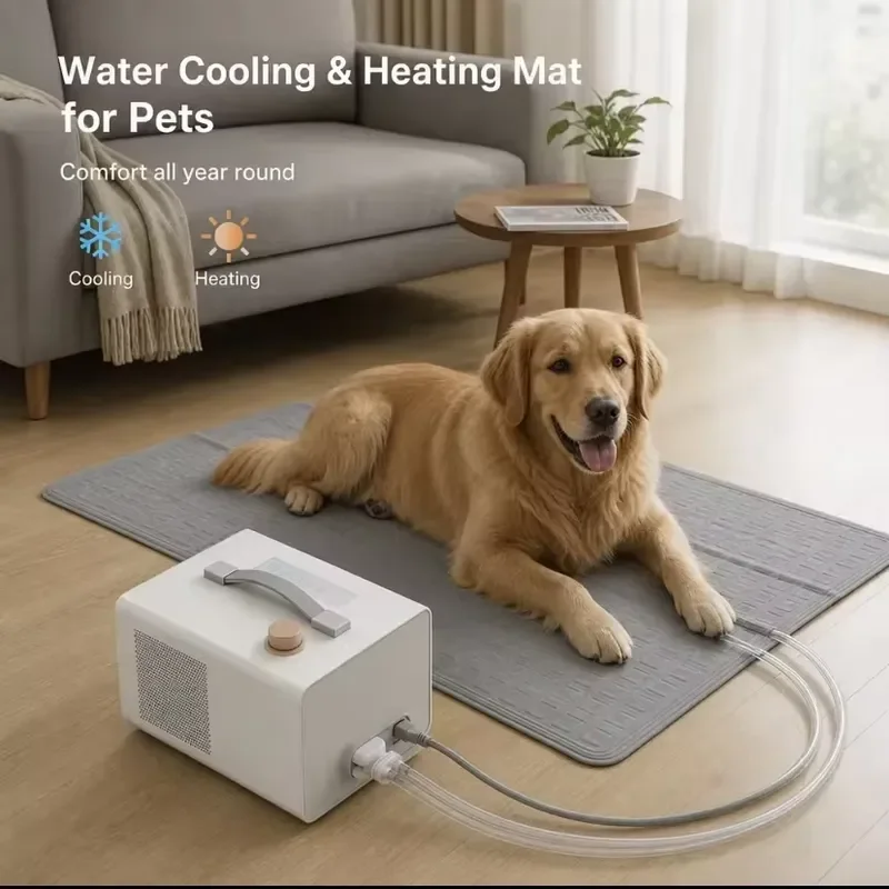 Smart App Control Water Circulation Pet Cooling Heating Pad Temperature Regulation Dog Mat for Summer Winter Comfortable Bed