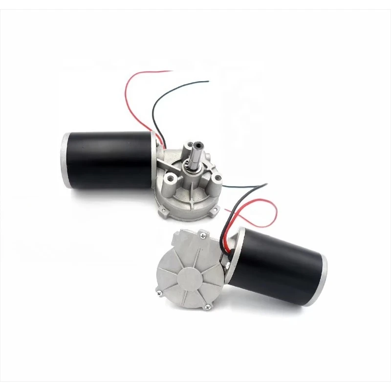 63JSX-63ZY 12V 24v miniature DC worm gear motor with hollow shaft, high torque and low noise