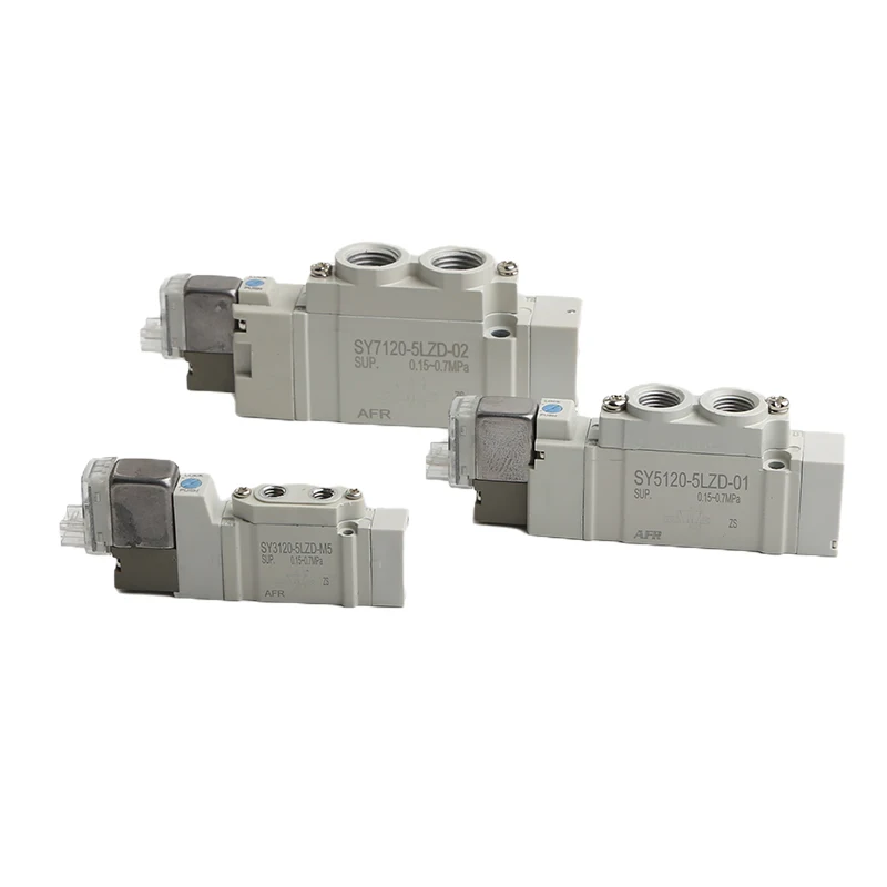 

SMC Type Pneumatic high-frequency directional solenoid valve SY3120 SY5120 SY7120-4LZD 5LZD 6LZD Series 5 port 2 Solenoid Valve