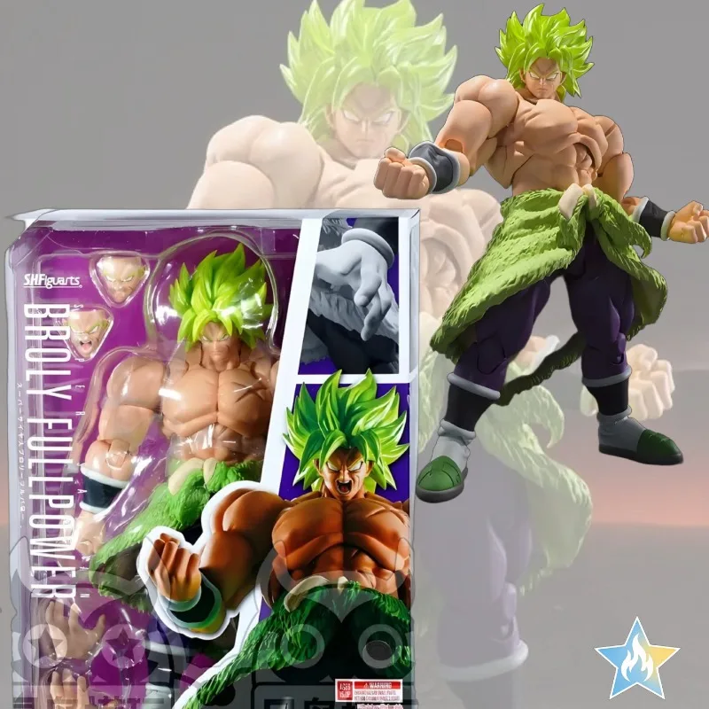 

In stock Bandai SHF Dragon Ball Super Movie Full Power Super Saiyan Broly Re-release Handmade Figure