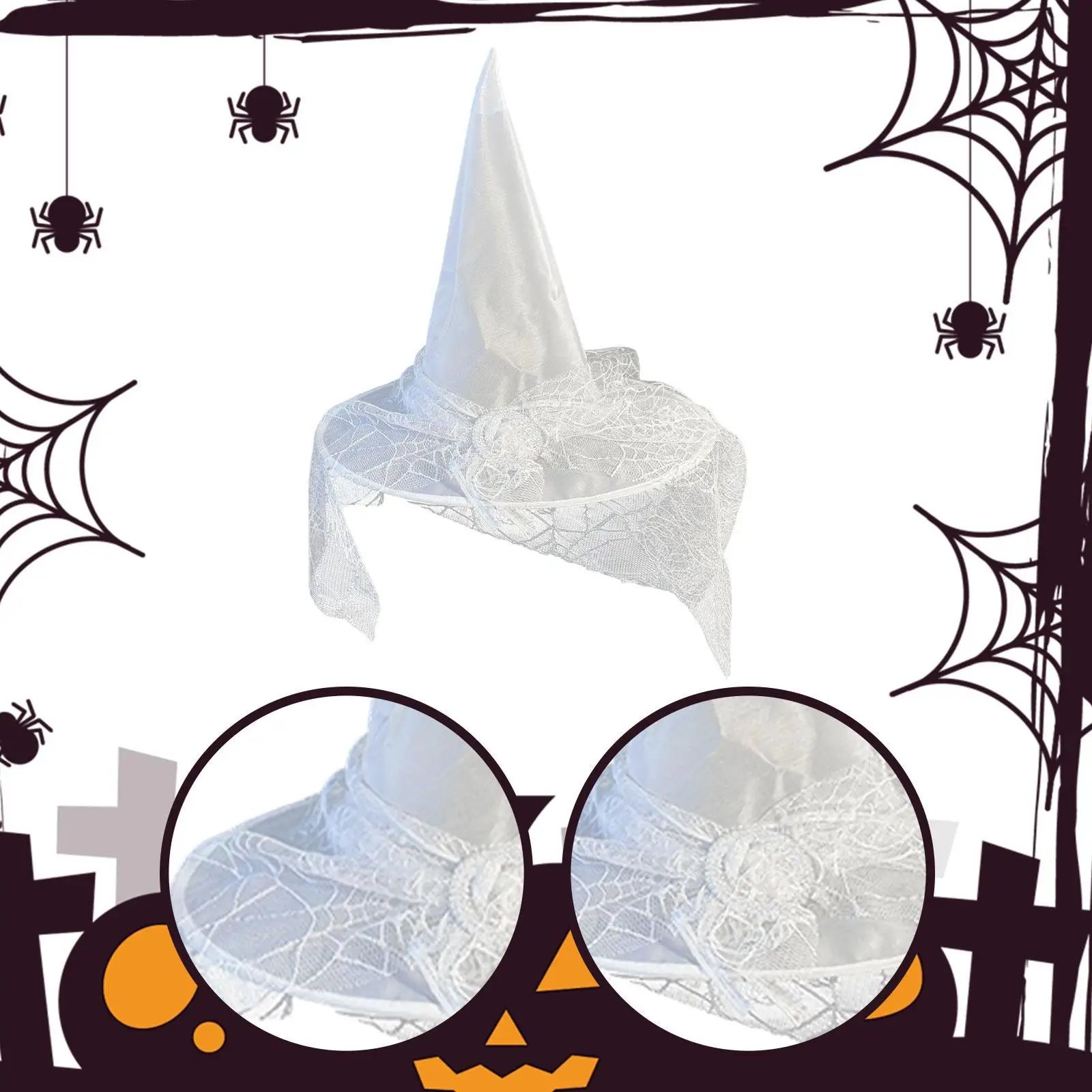 Halloween Heksenhoed Heksenkostuum Hoed voor Club Fancy Dress Stage Performance