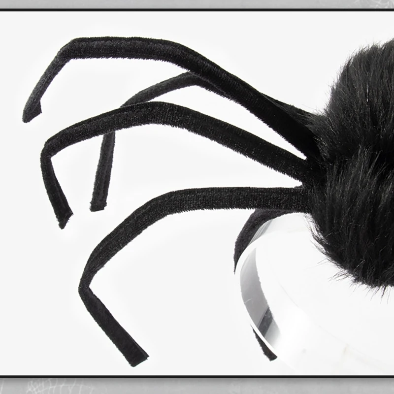 Scary Spiders Hairhoop Festival Headband Halloween Dressingup Costume Headpiece Theme Party Headband Holiday Props Supply