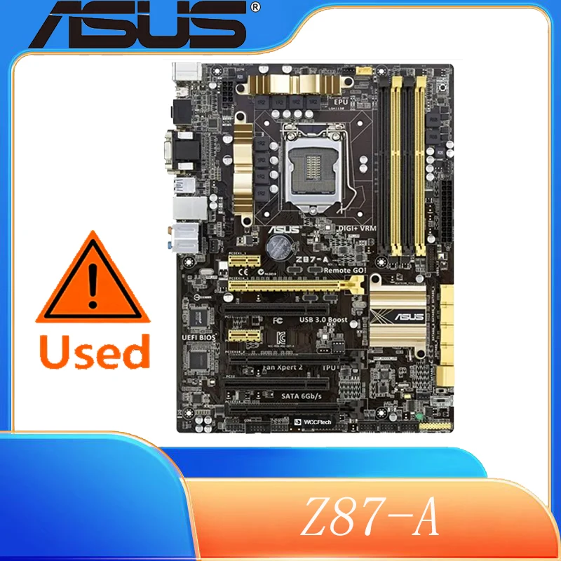 

ASUS Motherboard Z87-A Socket LGA 1150 i7 i5 i3 DDR3 32G SATA3 USB3.0 ATX