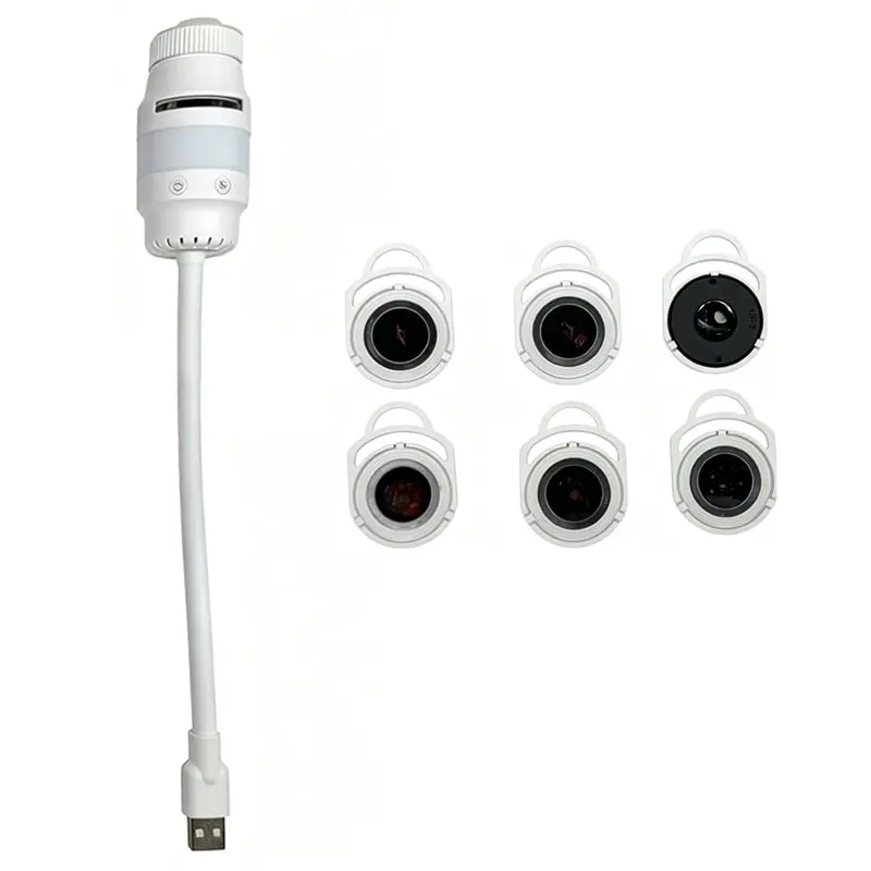 DT16 2-In-1 USB for Galaxy Projector Night Light HD Romantic Nebula Glow Atmosphere Lamp 360° Flexible for Bedroom Gift