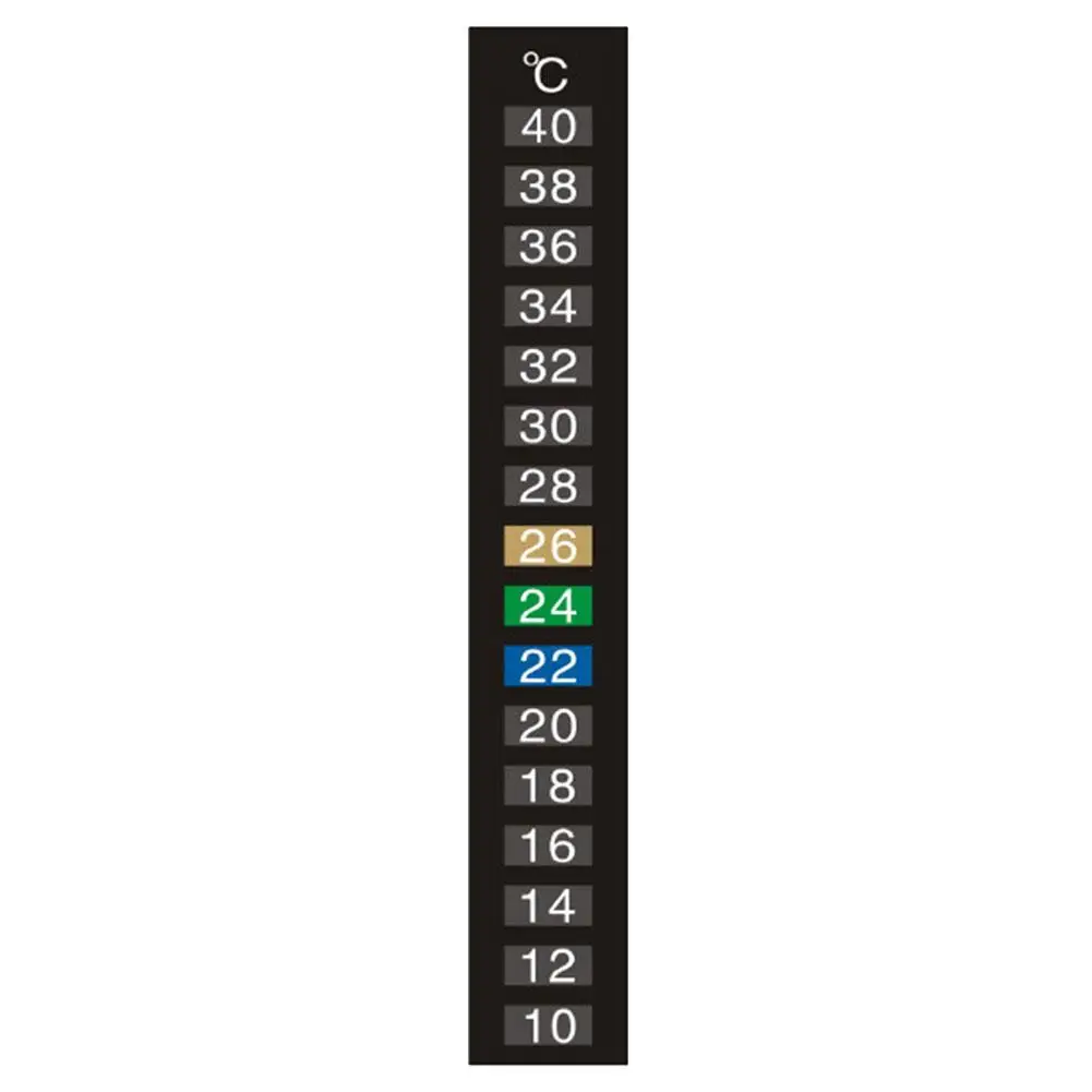 1PC Acquario Serbatoio di Pesce Striscia Stick-on Scolorimento Termometro Doppia Temperatura Bilancia Adesivo Adesivo Stick Adesivo Z8Q6
