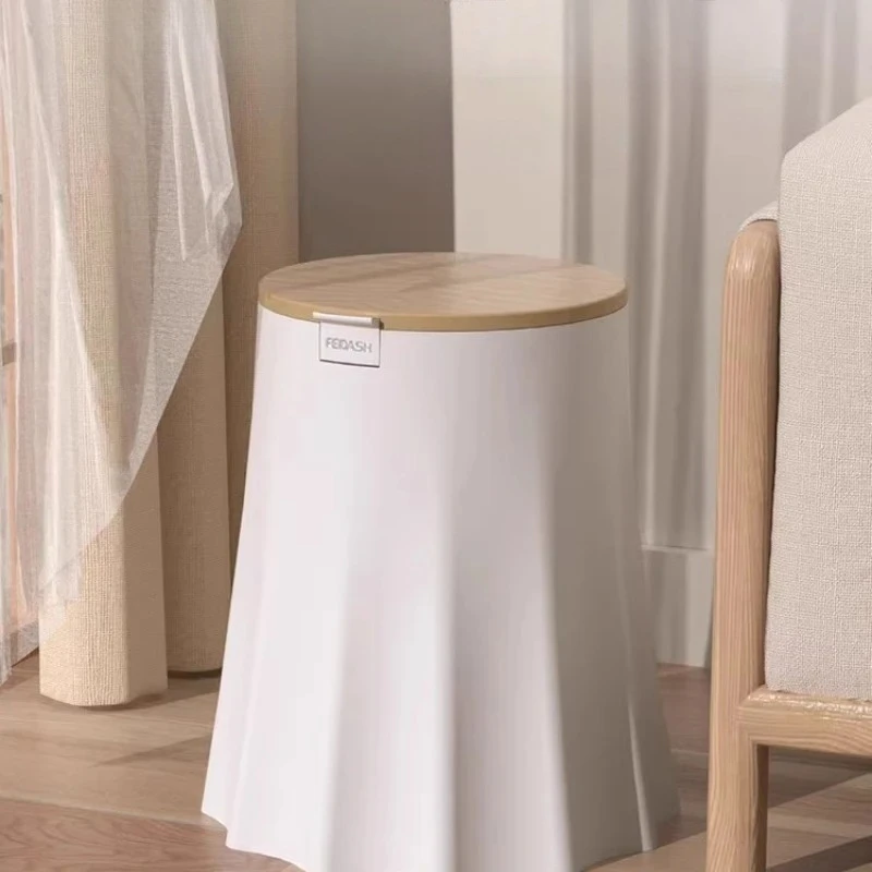 

kitchen modern simple anti cat and pet flip cover garbage recycling cubes Separate trash bins Trash can home living room bedroom