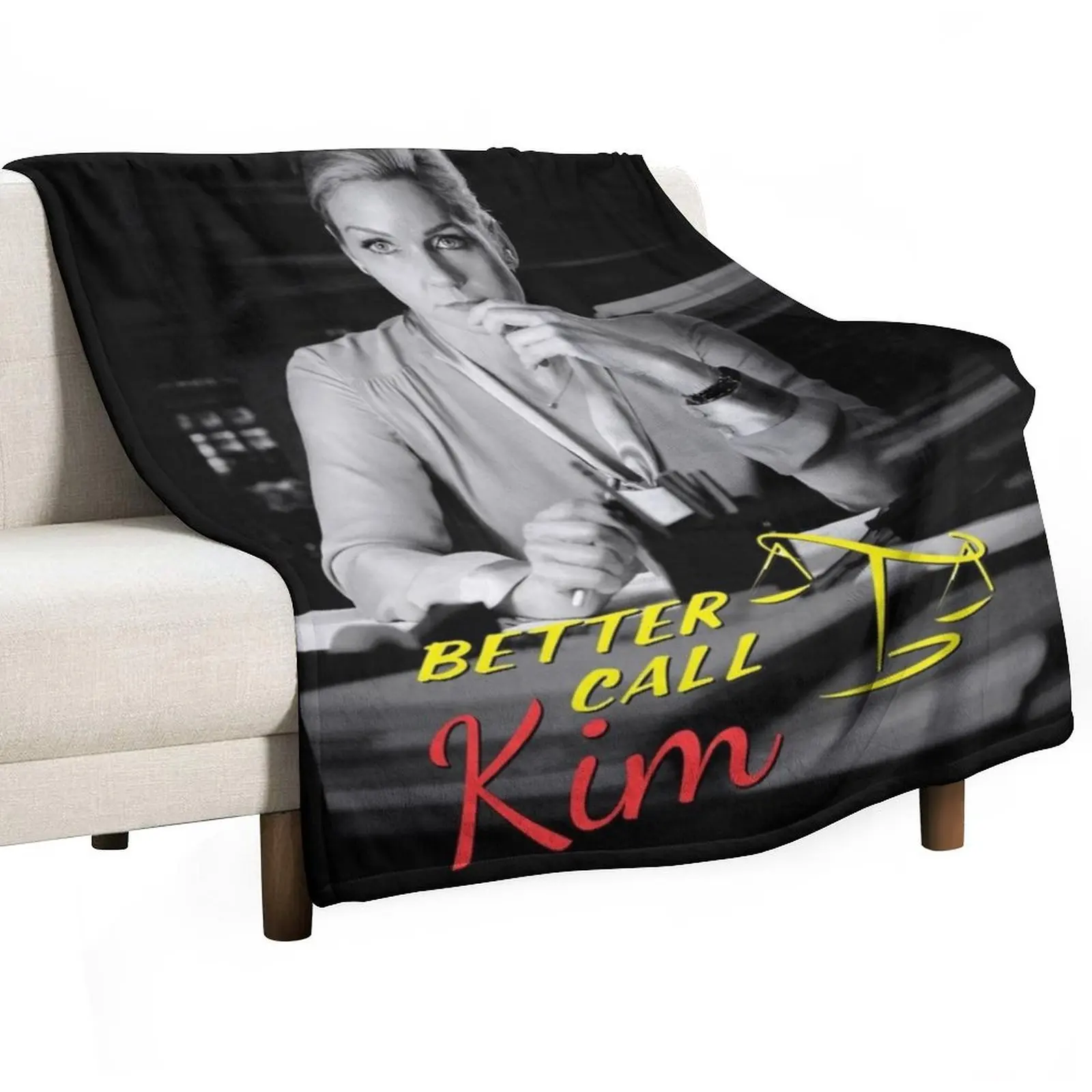 

Kim Wexler - Better Call Kim Throw Blanket Shaggy Plaid Polar Winter beds Blankets