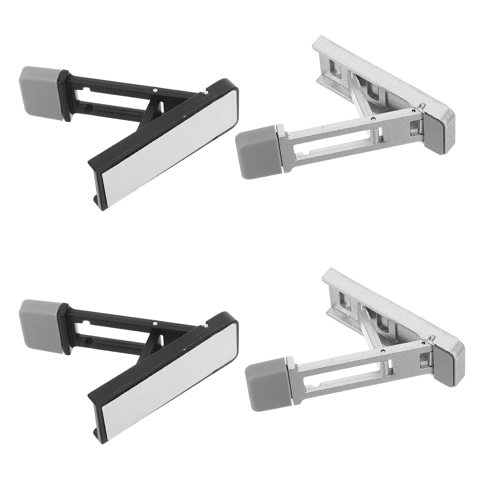 4Pcs Computer Keyboard Riser Zinc Alloy Adjustable Tilt Stand Ergonomic Desktop Keyboard Lift Bracket Laptop Feet Cooler Holder