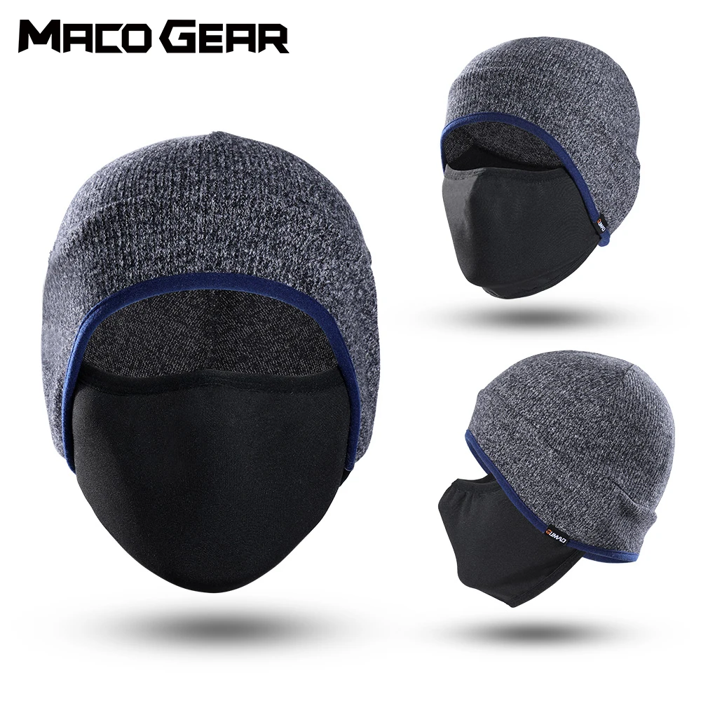 

Winter Hat Mask 2 IN 1 Face Cover Warm Cap Breathable Windproof Outdoor Hiking Snowboard Running Ski Snow Sports Accessories