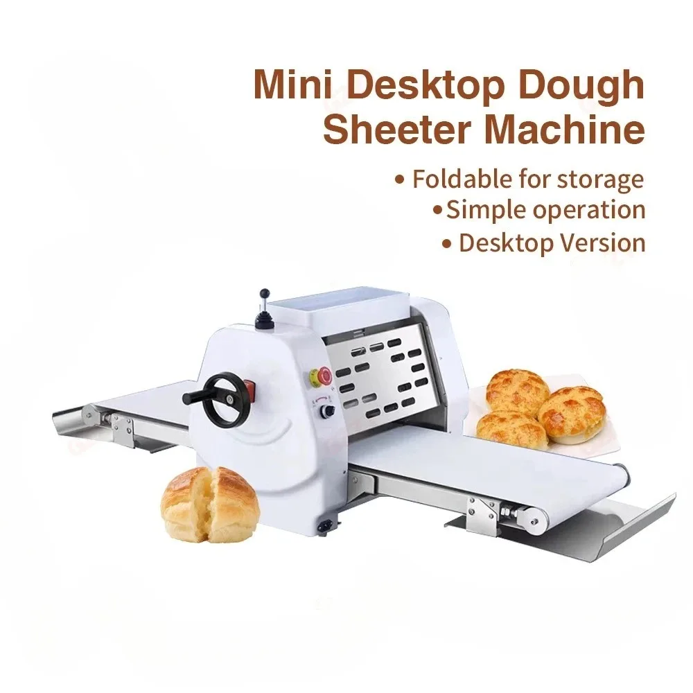 Professional Desktop Dough Sheeter Machine Adjus           Thickness for Turkish Baklava & Crispy Bread