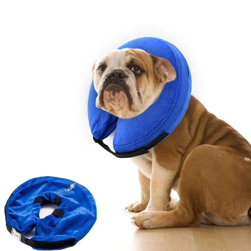 Inflatable Dog Collar Isabelino Anti-bite Injury Elizabethan Collar For Dogs Cat Recovery Neck Wound Protective Dog Accessories