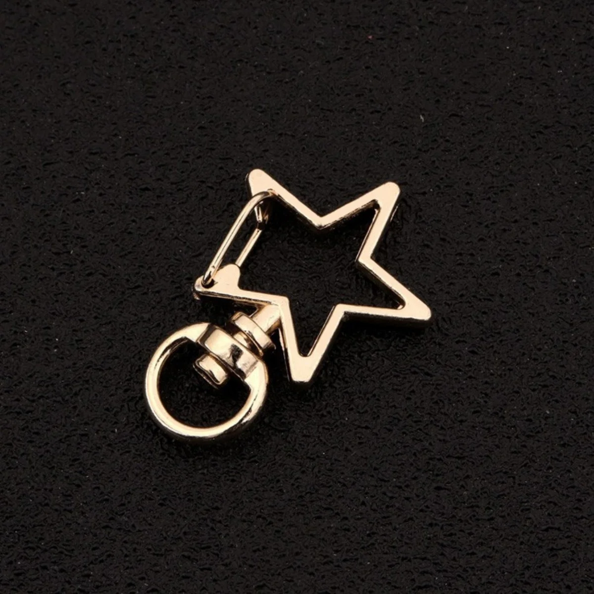 Set of 10 Metal Lobster Claw Clasps Star keyring Hook Lanyard Clip DIY Supplies Jewelry Making Keychain image 2