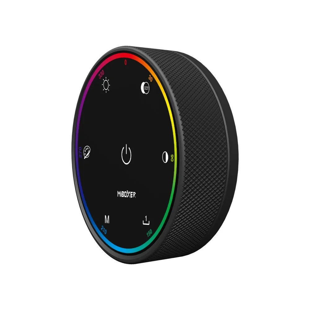 K6 RGB+CCT Knob Remote Adjustable RGB, Color Temperature, Brightness, and Saturation