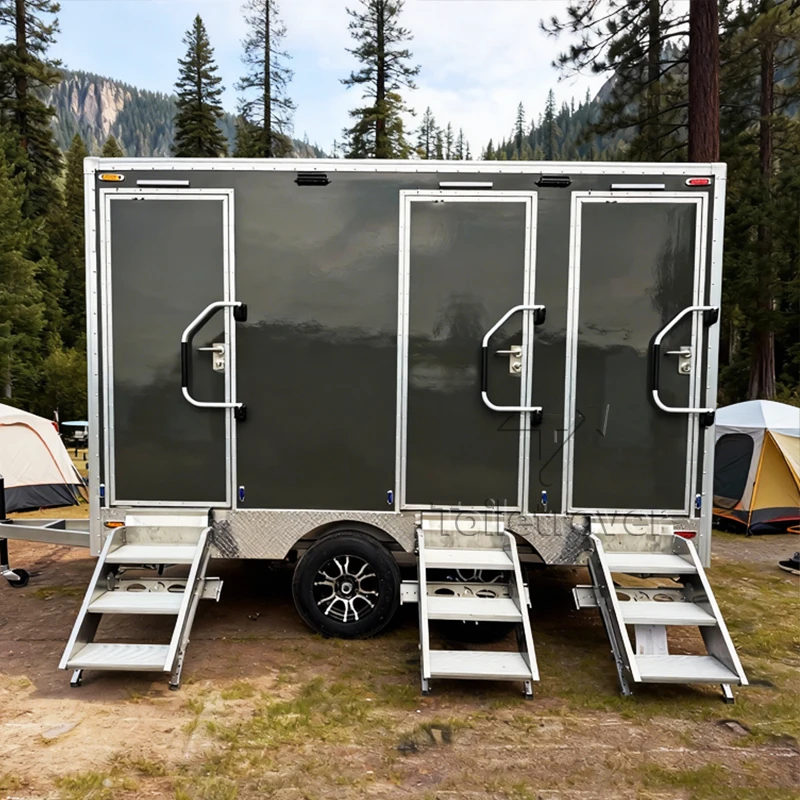 

Передвижной роскошный туалетный прицеп с возможностью индивидуальной настройки, мобильный туалетный прицеп, передвижной сантехнический прицеп с септиком