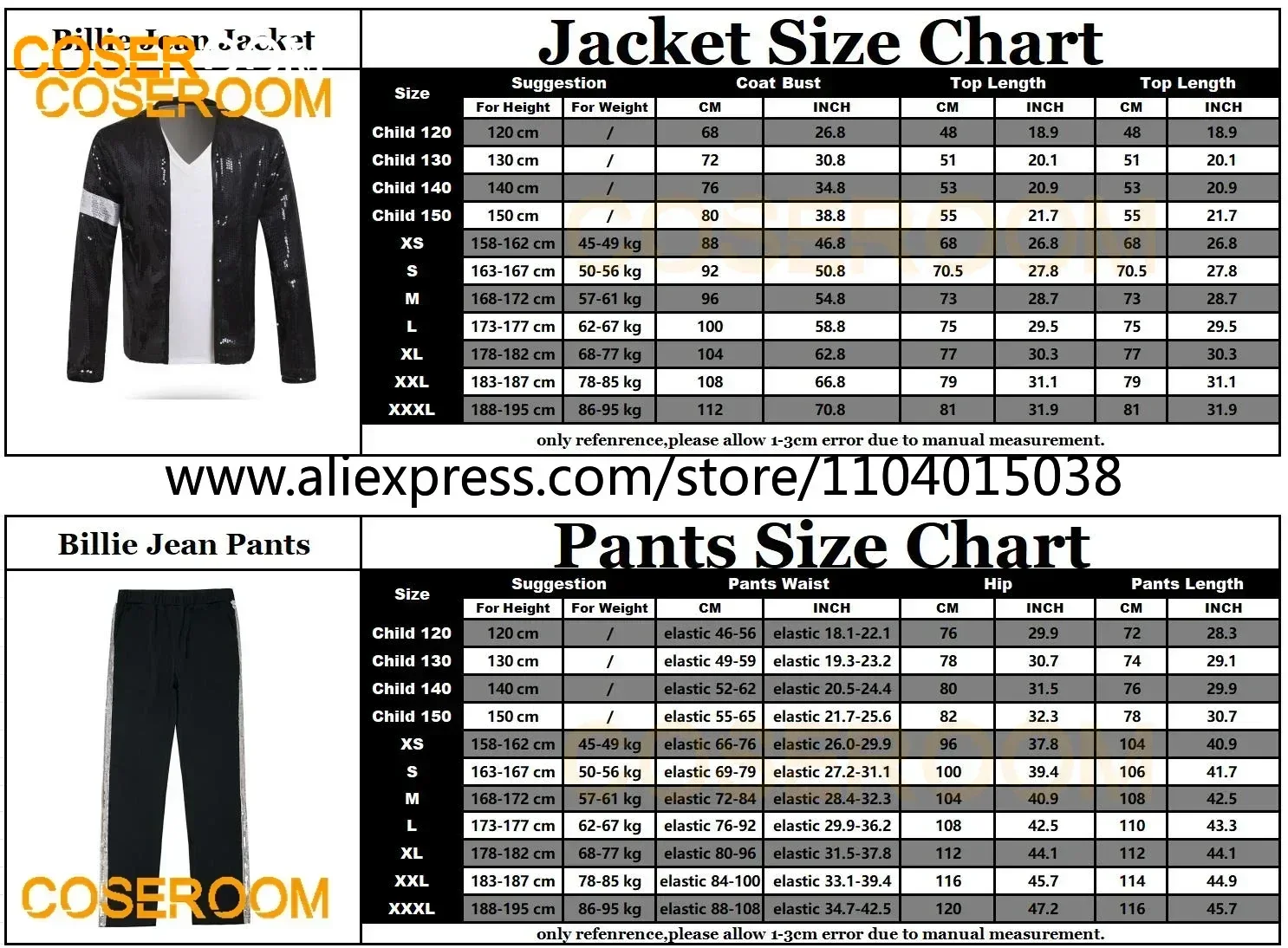 Für Michael Jackson Cosplay Kostüm MJ Jacke Billie Jean Mantel Hose Rollenspiel Comic Con Hallowmas Party Perücke Animation Prop