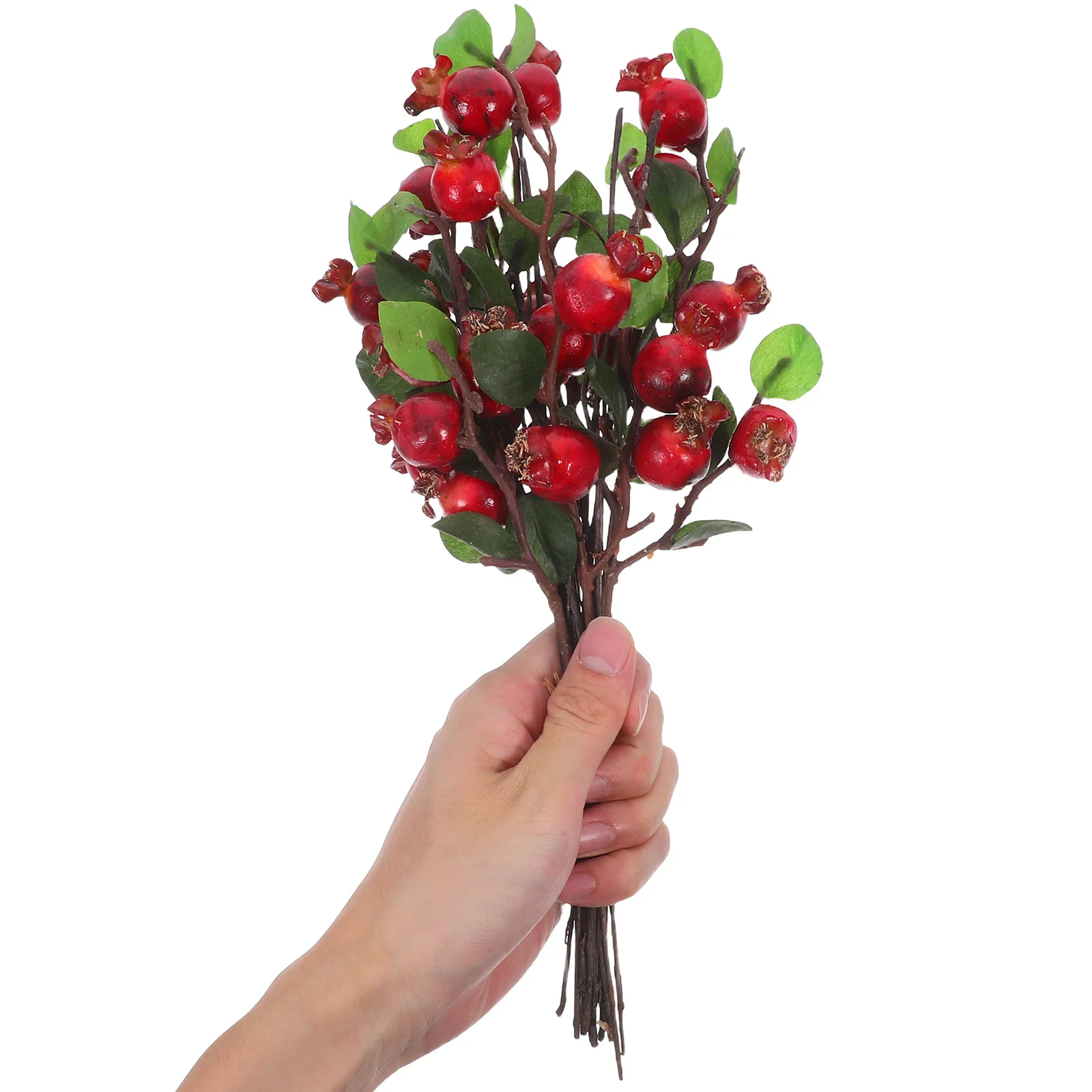 

1 set 1 Set Artificial Rosehip Berries Yellow Simulation Pomegranate Fruit Floral Accessories For Diy Home Decor Christmas Picks